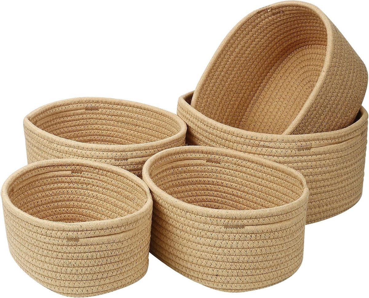touw opbergmand set van 5