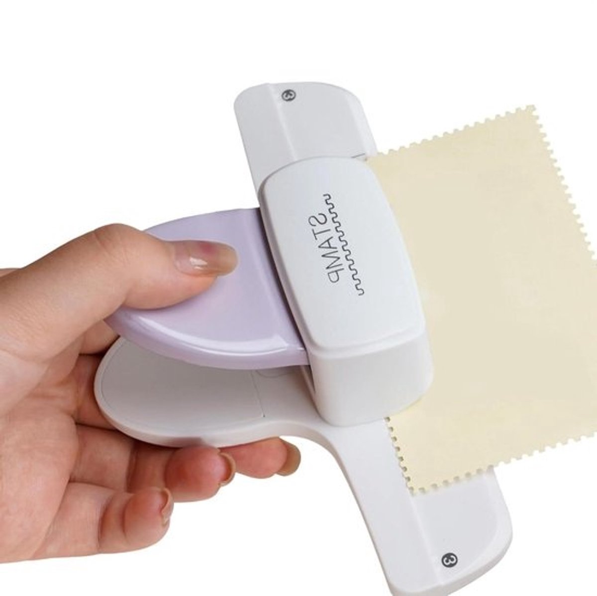 Snijmachine Papier - Papier Snijder Embosser - Kaarten Maken - Compact Draagbaar - 16 x 9.2 x 6 cm - Wit