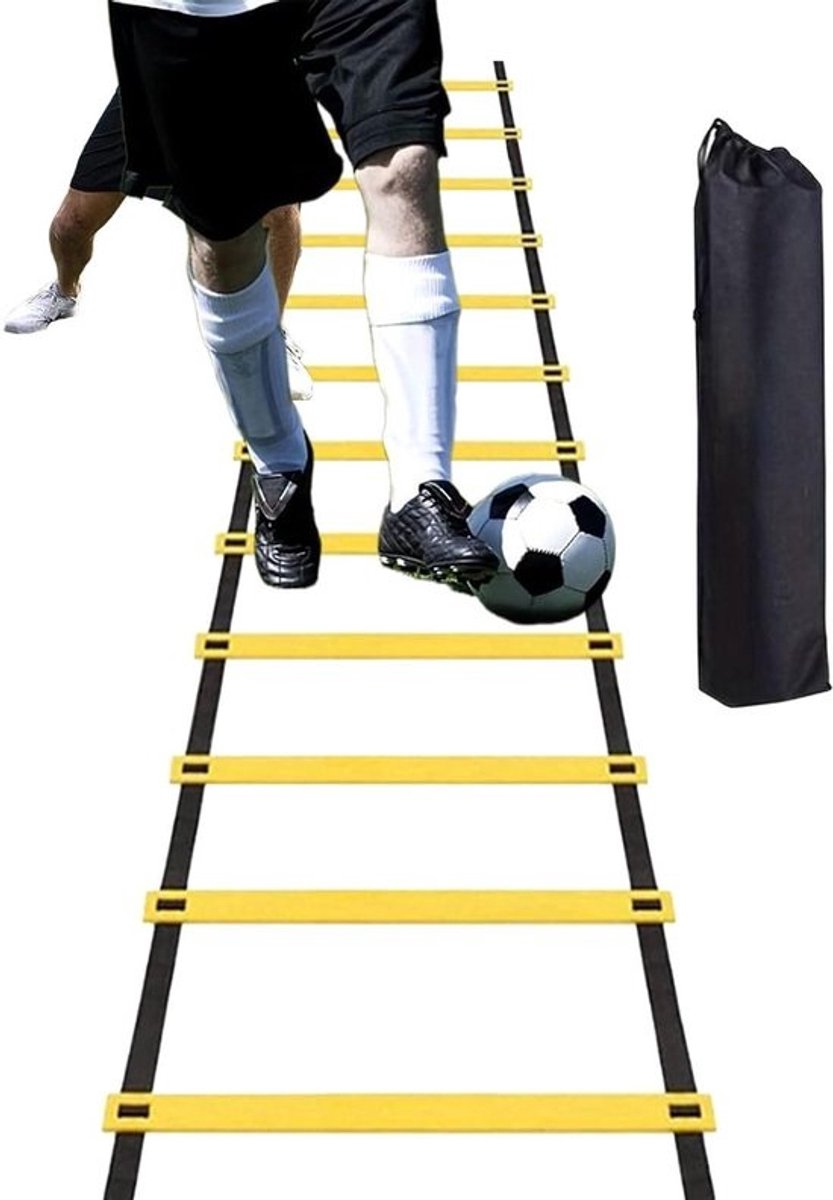 Snelheidsladder - Behendigheidsladder Voetbaltraining - Sporttraining Verbeteren - Direct Klaar Voor Gebruik - 600 x 42 cm - Niet gespecificeerd