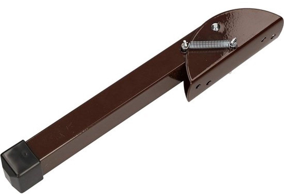 Deurkruk - Deurstopper Deurvastzetter - Deuren Open Houden - Met Antislip Rubber - 20 cm - Bruin