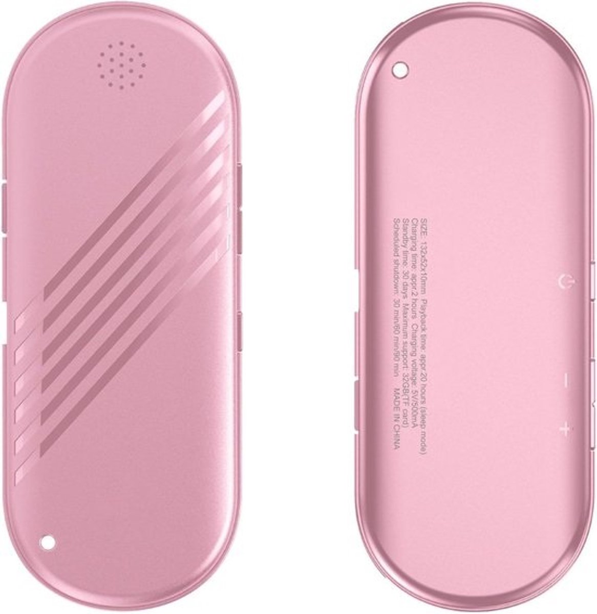 Draadloze Muziek Speler - Draagbare Geluidsbox - Muziek Luisteren - Met Timer Functie - 13 x 5 cm - Roze