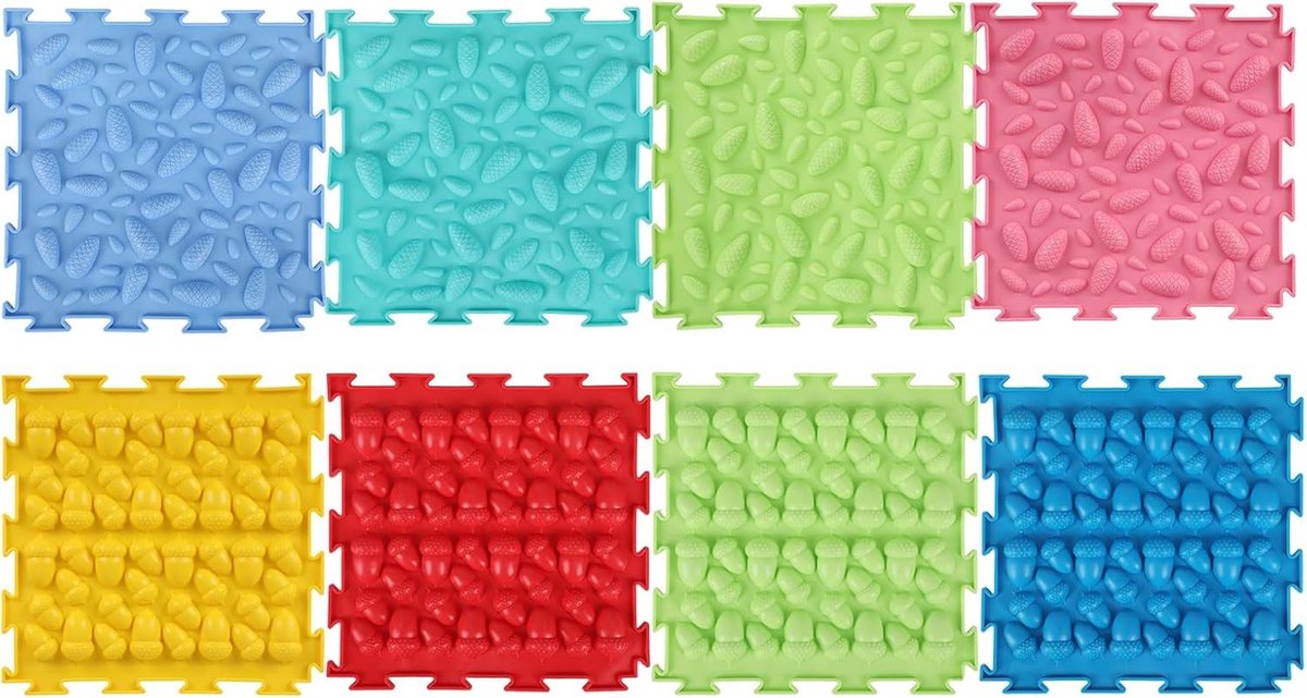 Orthopedische Massage Puzzle Mat voor Kinderen - Textuur Speelmat voor Sensorische Training en Ontspanning