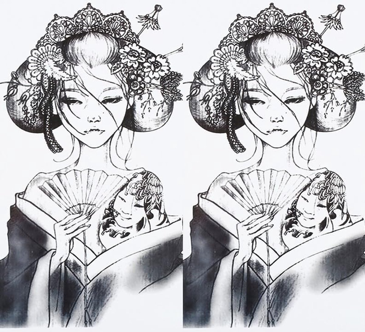 Tattoo Japanse vrouw Tattoo Japan Fake Tattoo HB083