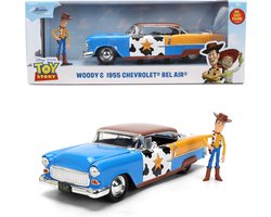 Jada - Diecast Modelauto - Toy Story - 1955 Chevrolet Bel Air + Woody - Schaal 1:24