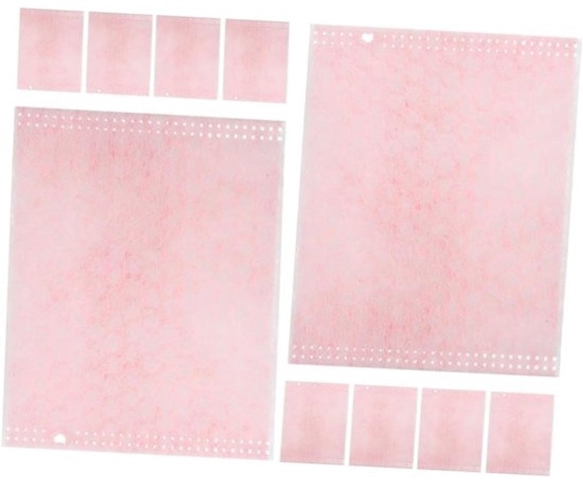 Wattenschijfjes Make-up Remover - Gezichtspads Reiniging - Make-up Verwijderen - Zacht en Comfortabel - 10 Stuks - Roze