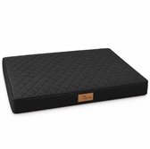 By Cee Cee Hondenkussen Orthopedisch Benchkussen Hond - Hondenkussen - Egg Foam - Waterproof Binnenhoes - Wasbare Oxford Hoes – 90x55x10cm – Zwart - Fedde