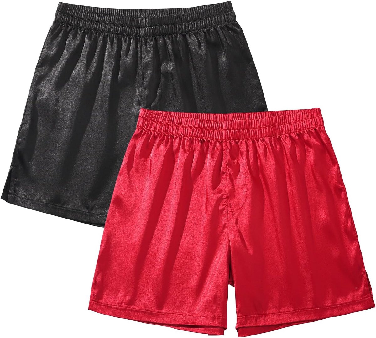 Coulee Satijnen slaapshorts heren nachtkleding boxershorts