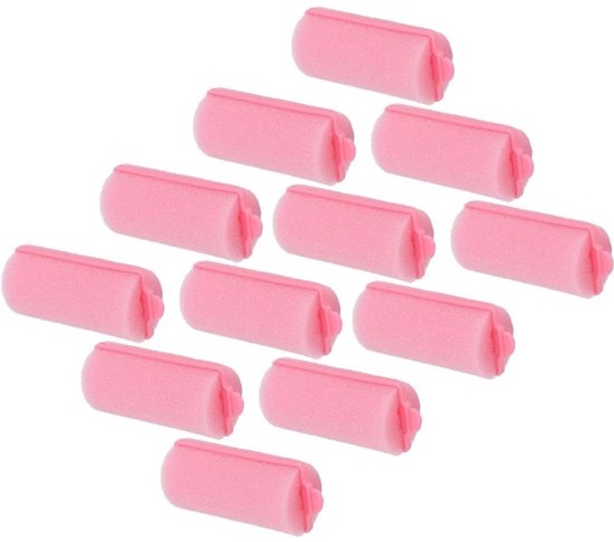Schuimspons Haarroller - Haarkruller Spons - Haar Krullen - Geen Hitteschade - 12 Stuks - Blauw