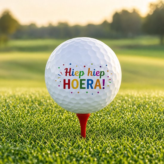 Golfballen Hiep Hiep Hoera Meerkleurig - Verjaardag Golf Cadeau - 15 stuks - Wilson - Bedrukte Golfballen van Wilson — afbeelding 5
