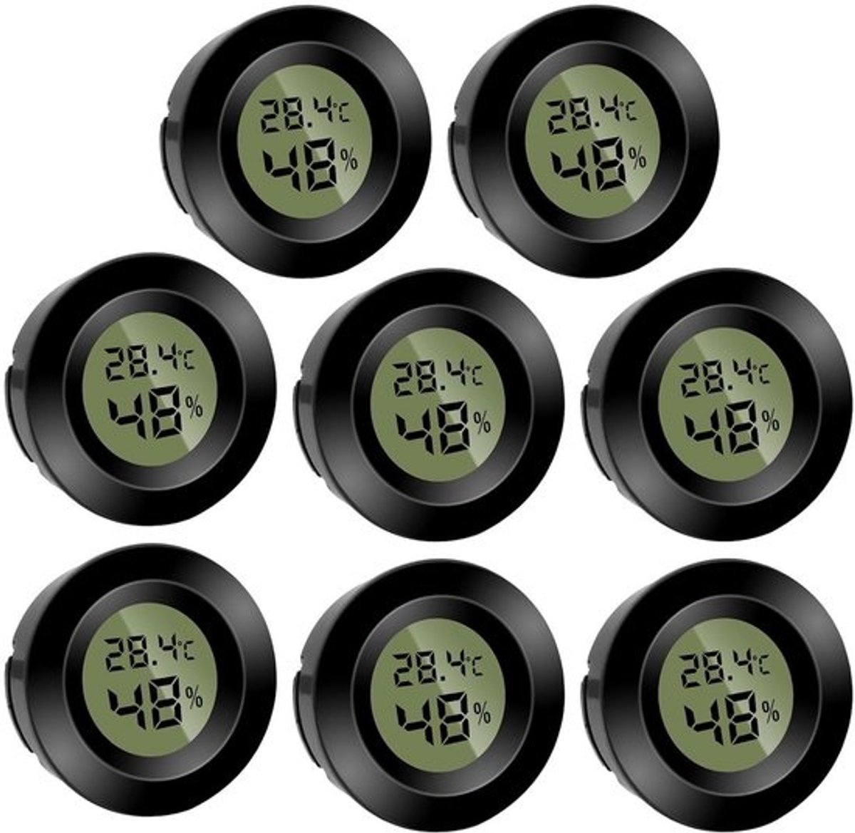 Mini Digitale Hygrometer Thermometer voor Binnen - Temperatuur en Luchtvochtigheid Meter