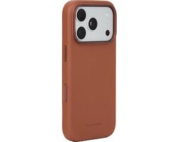 Troubadour Lederen Hoesje – Geschikt voor iPhone 18 Pro – Gemaakt van premiumleder – Ontwikkelt unieke patina – MagSafe compatible - Bruin