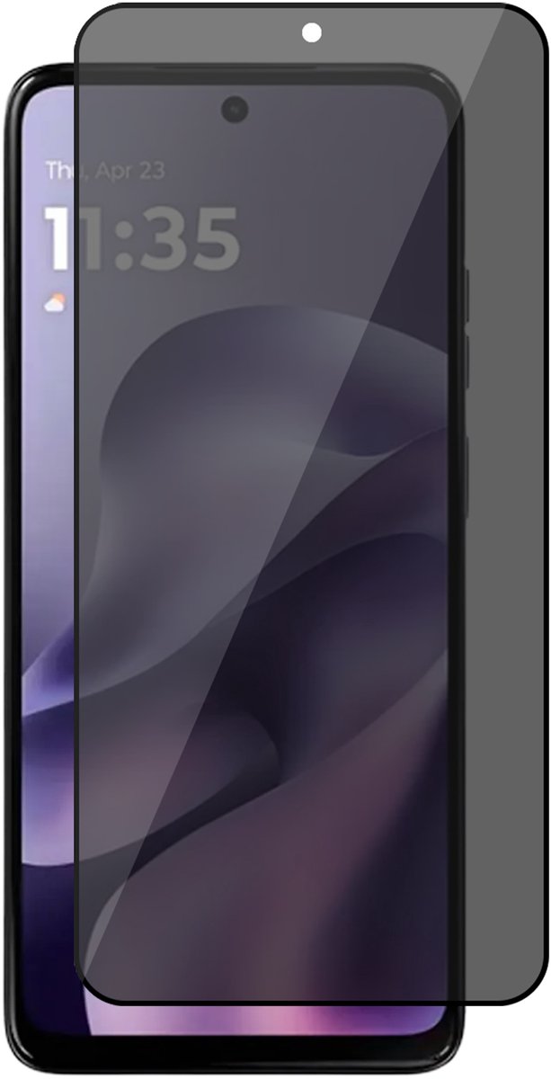 Privacy Screenprotector geschikt voor Motorola Moto G17 (Power) / G15 (Power) – Full Cover Gehard Glas – Anti Inkijk – Privacy Filter