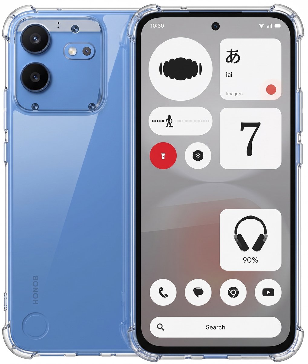 Hoesje geschikt voor Nothing Phone 4b – CrystalClear Back Cover – Schokbestendig – Transparant
