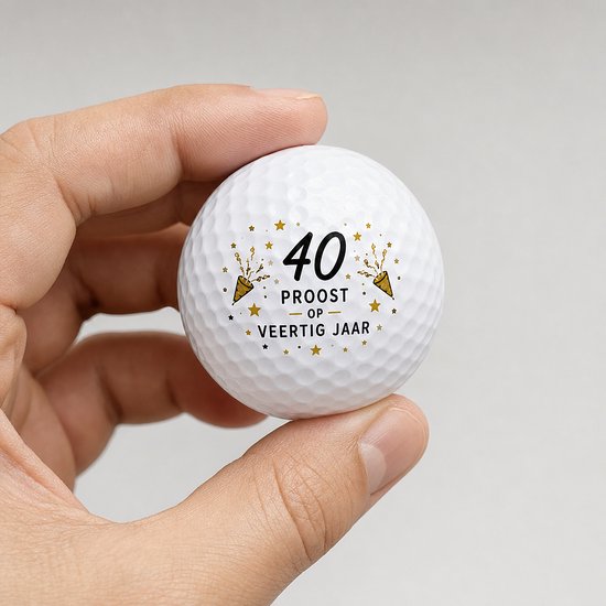 Golfballen 40 Jaar - Verjaardag Golf Cadeau - 2 stuks - Wilson - Golfbal met Opdruk van Wilson — afbeelding 4
