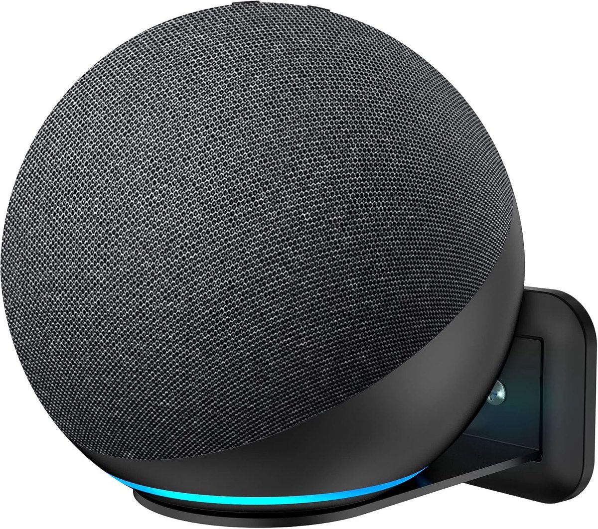 Muurbeugel voor E 4th Gen en Home Mini met metalen kabelbeheerhouder - Zwart, ideaal voor slimme speakers en ruimtebesparing
