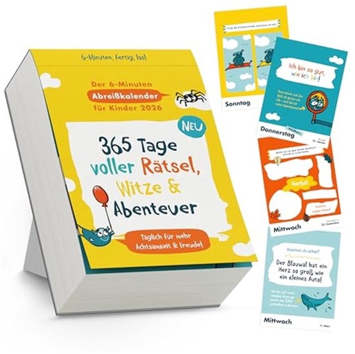 Scheurkalender voor Kinderen - 6 Minutenschema voor Elke Dag