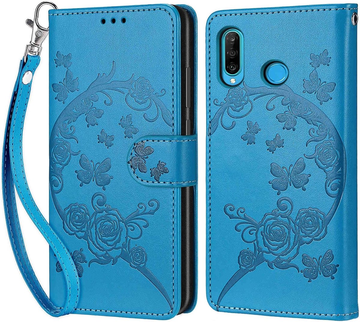 Telefoonhoesje voor Huawei P30 Lite, blauw