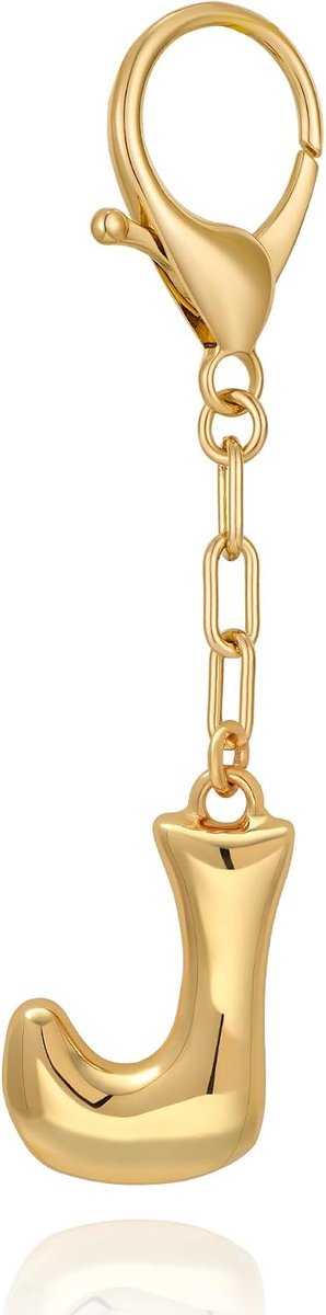 Gold Bubble Initial Sleutelhanger Voor Vrouwen Handtas Charms Mode Alfabet Sleutelhanger Accessoires Gift