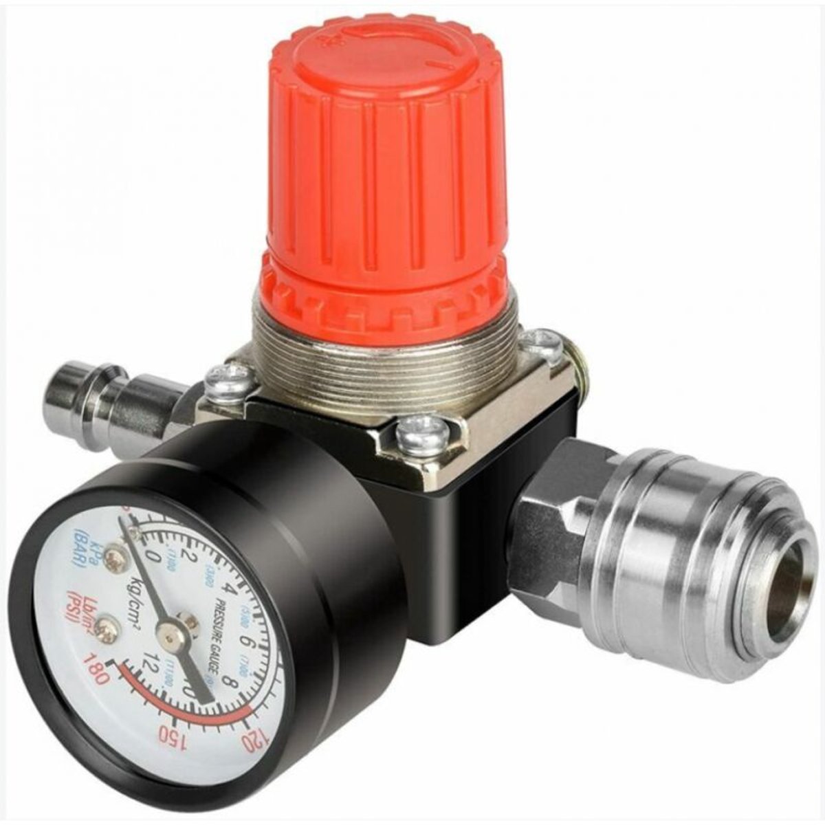 Geïntegreerde drukreduceerklep geschikt voor perslucht, 1/4-inch drukreduceerklep, viergats drukregelaar geschikt voor manogeschikt voorer, compressor