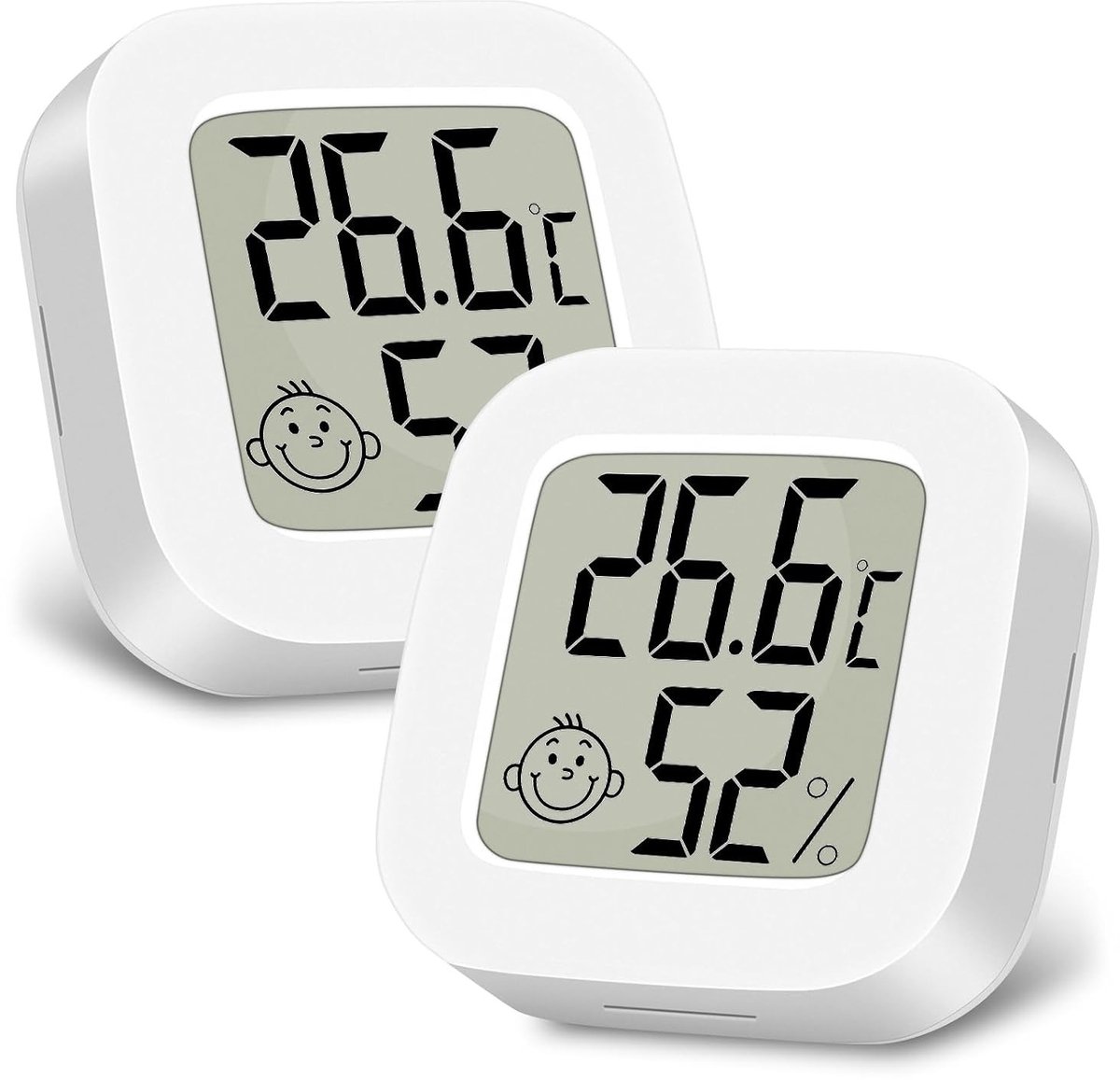 Digitale Hygrometer en Thermometer voor Binnengebruik - Compacte Ruimtemeter voor Temperatuur en Vochtigheid, Ideaal voor Thuis en Kantoor