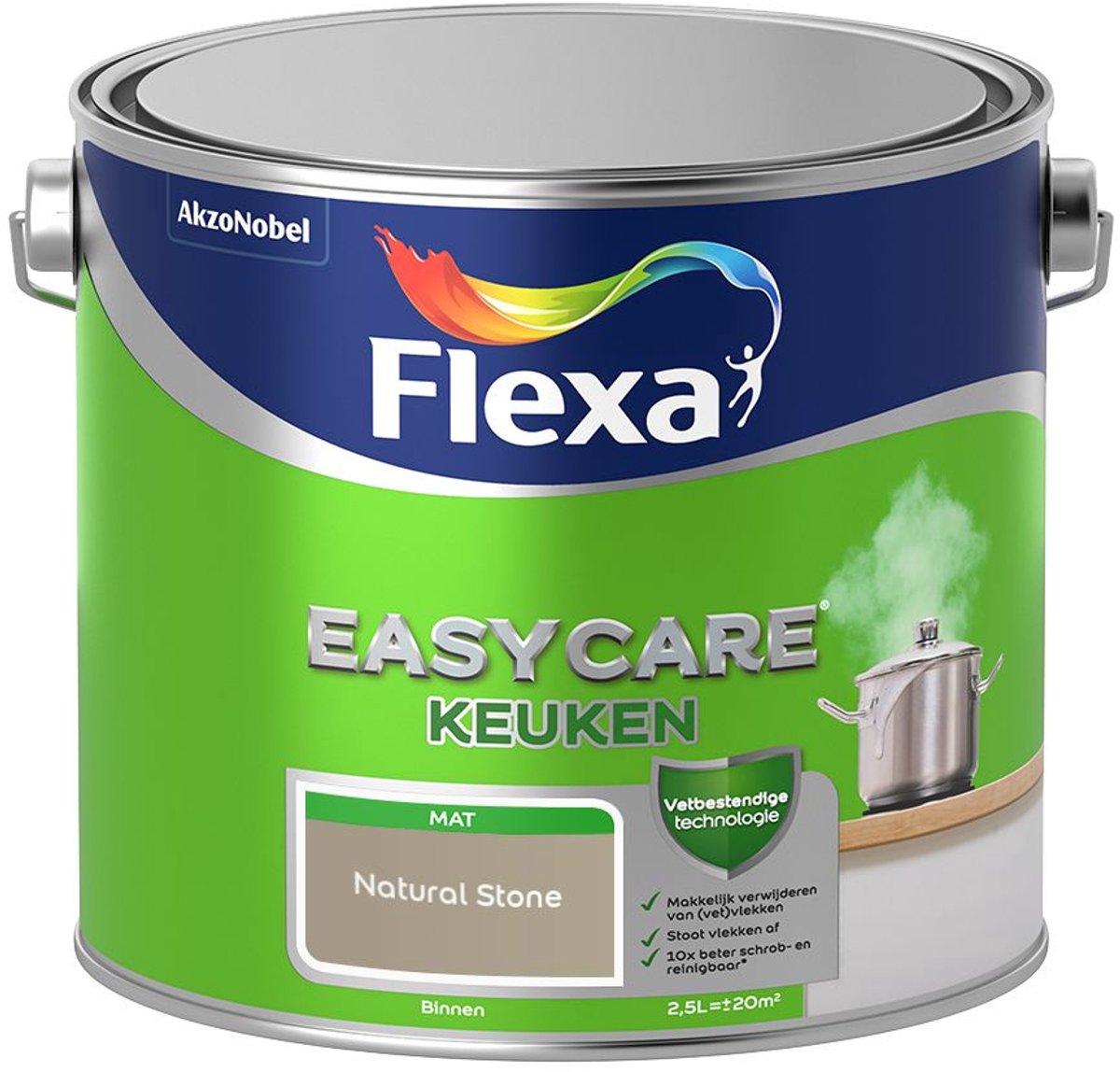 Flexa - Easycare Keuken - Natural Stone - 2,5 L - Kleur Van Het Jaar 2027