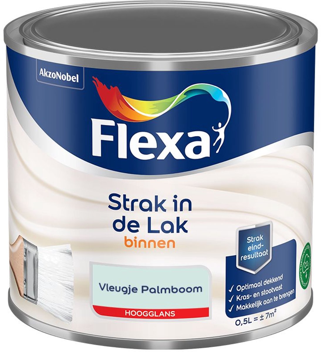 Flexa - Strak In De Lak Binnenlak Hoogglans - Vleugje Palmboom - Mengverf - 500 Ml