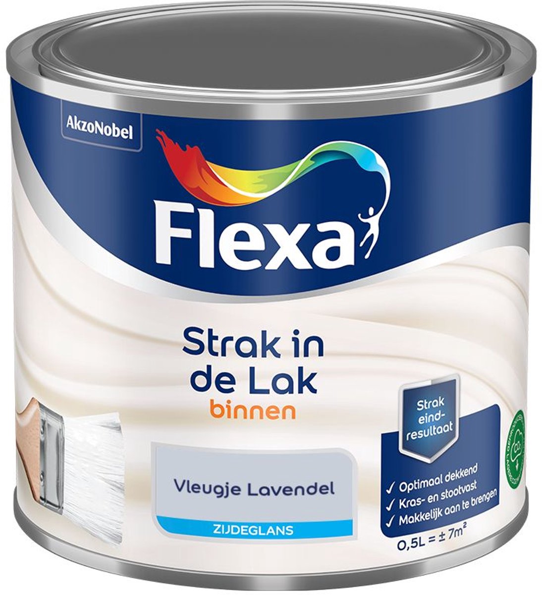 Flexa - Strak In De Lak Binnenlak Zijdeglans - Vleugje Lavendel - Mengverf - 500 Ml