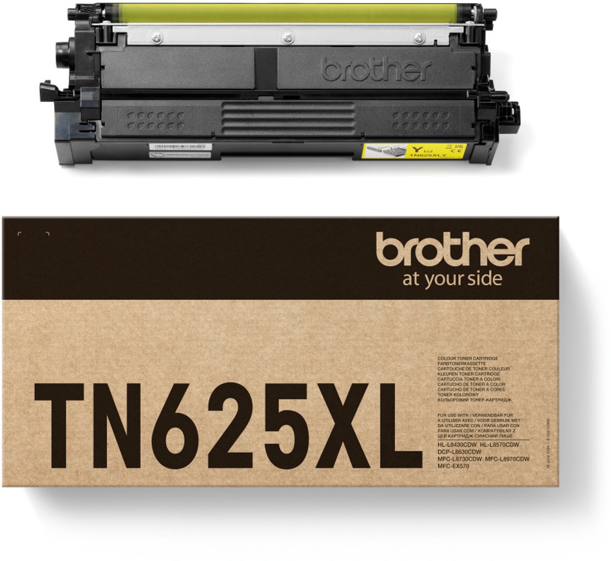 Brother TN-625XLY tonercartridge 1 stuk(s) Origineel Geel