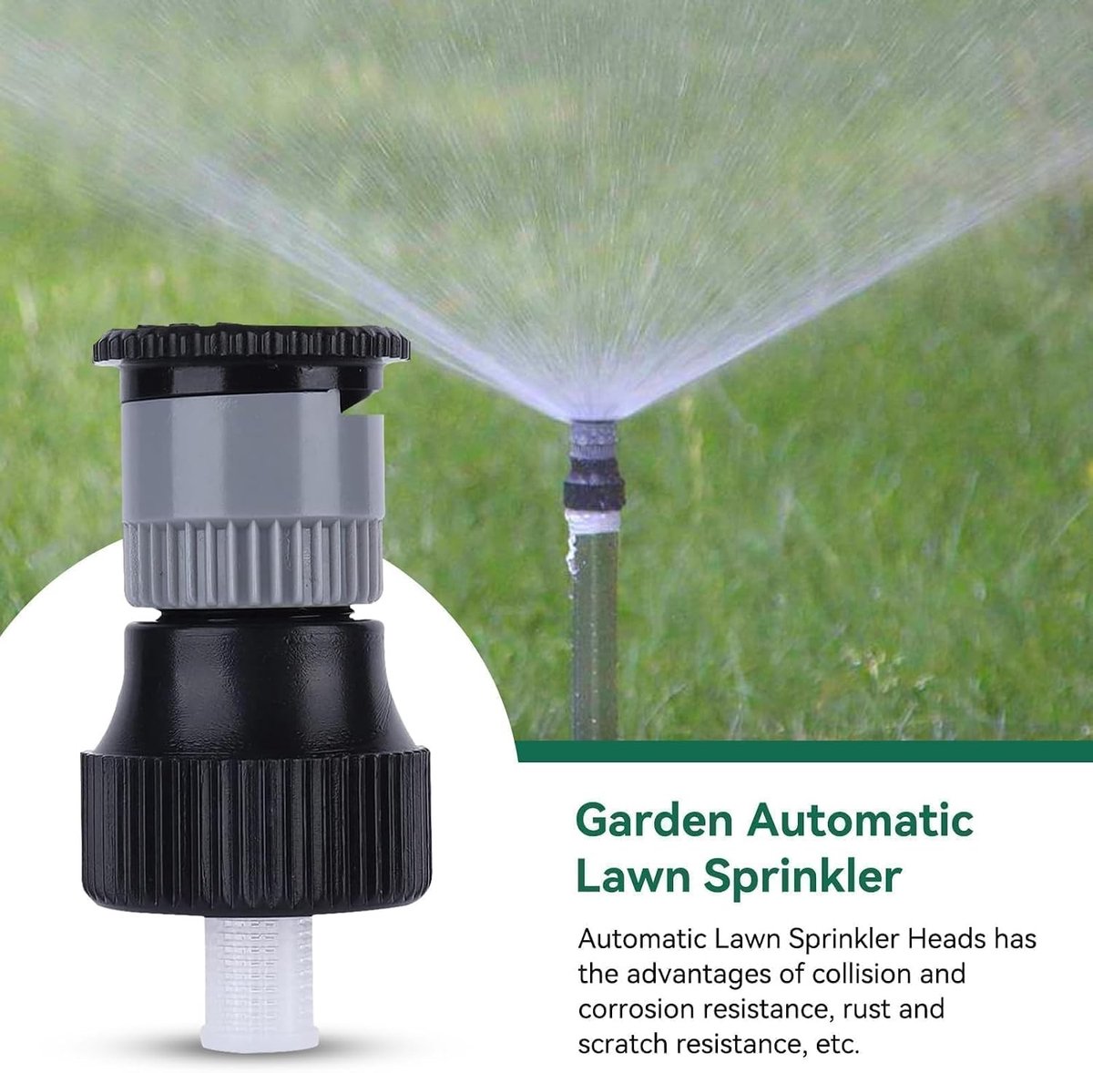 Duchas voor de tuin met 360° rotatie, automatische sprinklers voor gazon en planten, G1/2 aansluiting