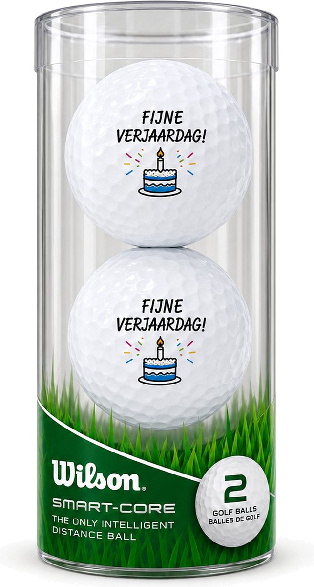 Wilson Golfballen Fijne Verjaardag - Verjaardag Golf Cadeau - 2 stuks van Wilson — afbeelding 2