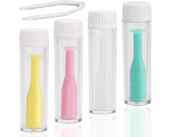 Suction Cups voor Contactlenzen, Set van 4, Geschikt voor Jaarlijkse Lenses, RGP en Ortho-K, Handig en Duurzaam hulpmiddel voor Lensverzorging