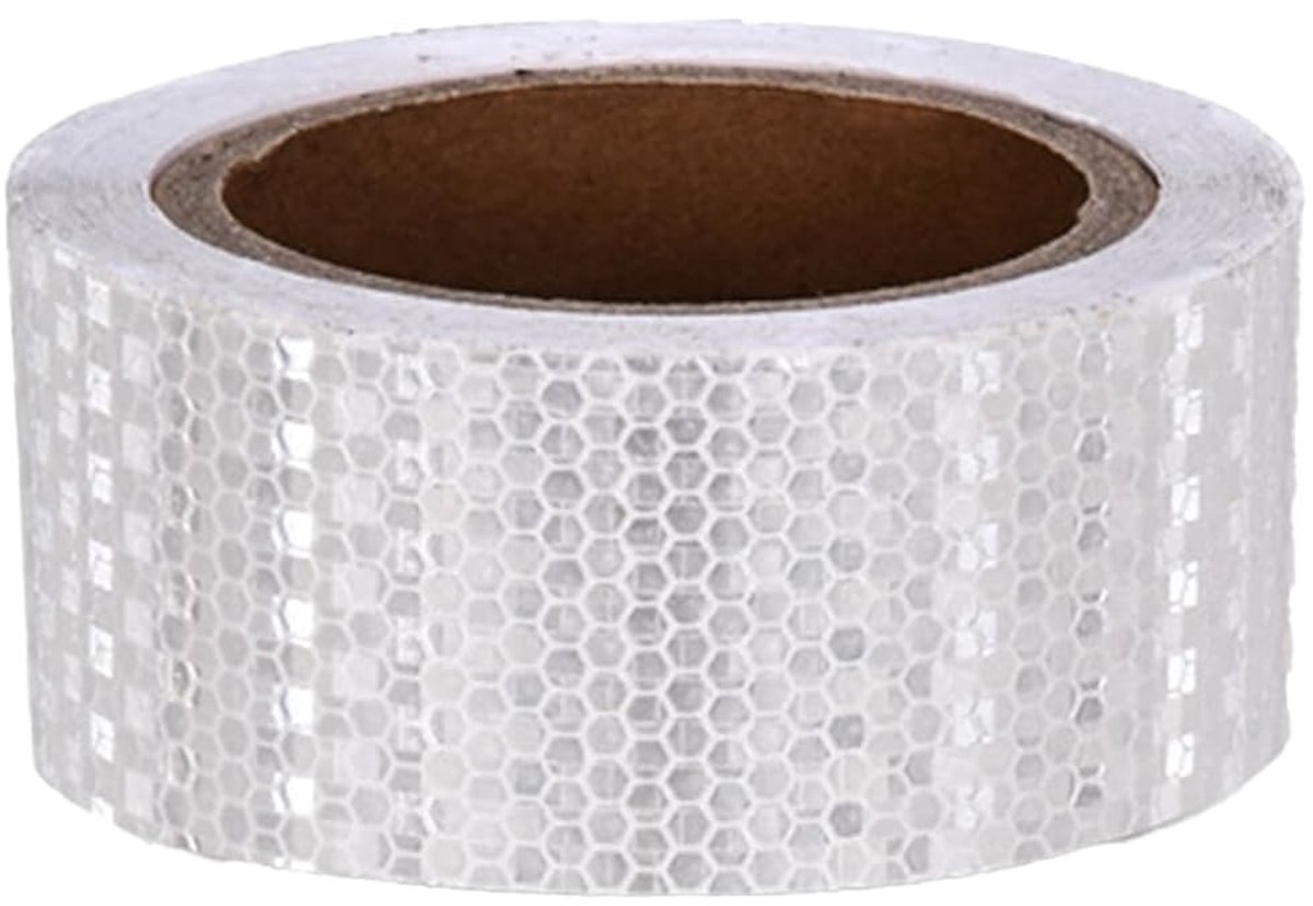Reflecterende Waterdichte Plakband 10m x 5cm voor Veiligheid en Waarschuwing Buitengebruik, Ideaal voor Voertuigen en Trailers