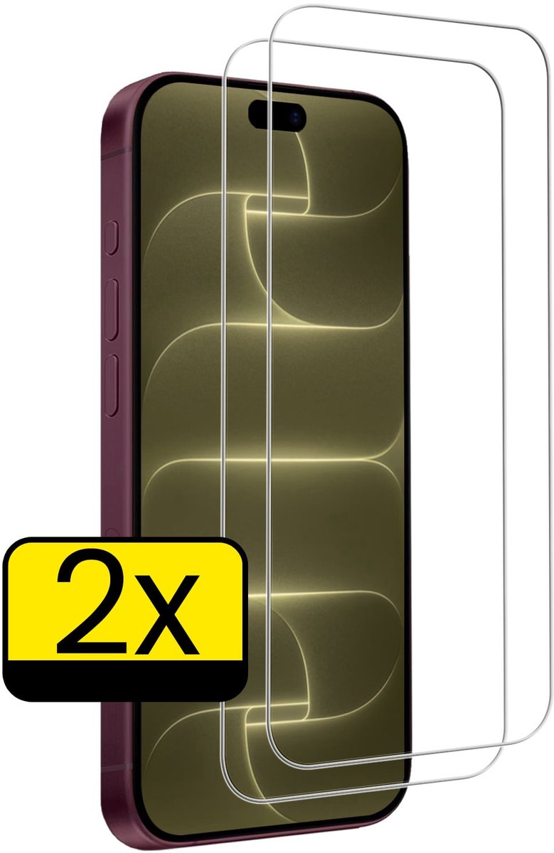 Screenprotector - Geschikt voor Apple iPhone 18 Pro Max - 2 Stuks - Volledige Dekking - Beschermglas - Gehard Glas - Tempered Glass - Screen Protector
