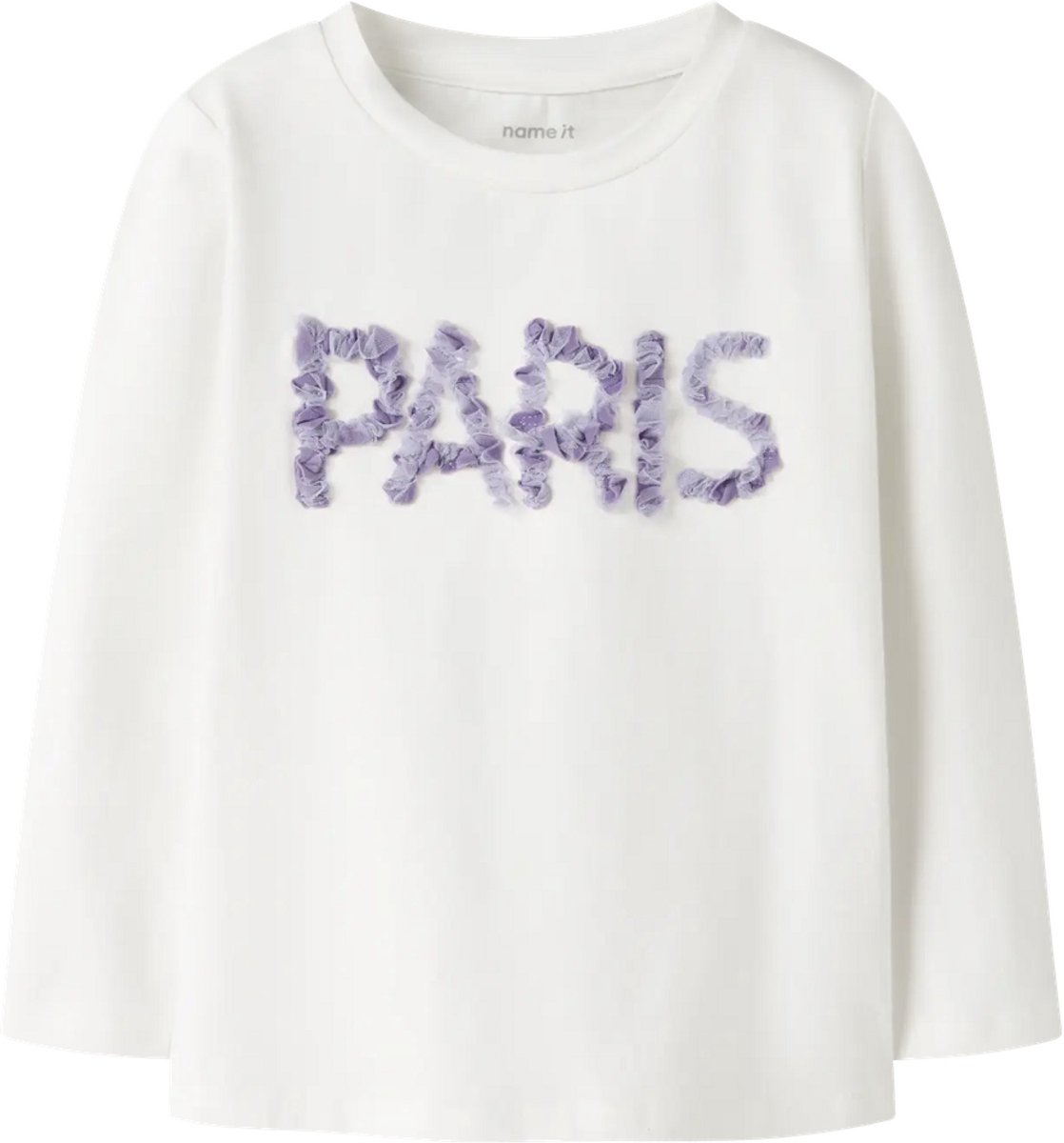 Name It - T-shirt - NMFNAGINO - Paris - Cloud Dancer - Maat 92