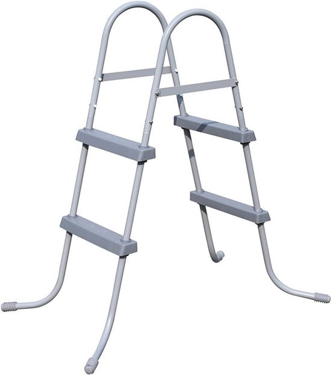 Zwembadladder 2 Treden voor 76 tot 84 cm Hoogte - Veiligheidsladder voor Zwembadaccessoires