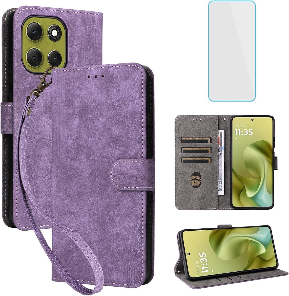 Hoesje Voor Motorola Moto G86 Power 5G Paars