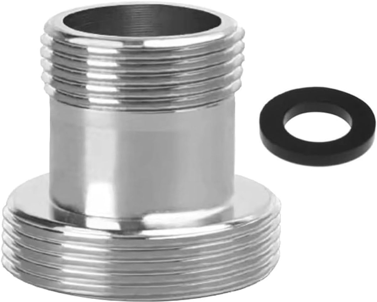 Pakket van 2 M16 naar M22 kraanadapter draadadapter voor mannelijke draad M16 en M22 Geschikt voor keukenkranen, waterbespaarders Waterreinigers, slangverbindingen