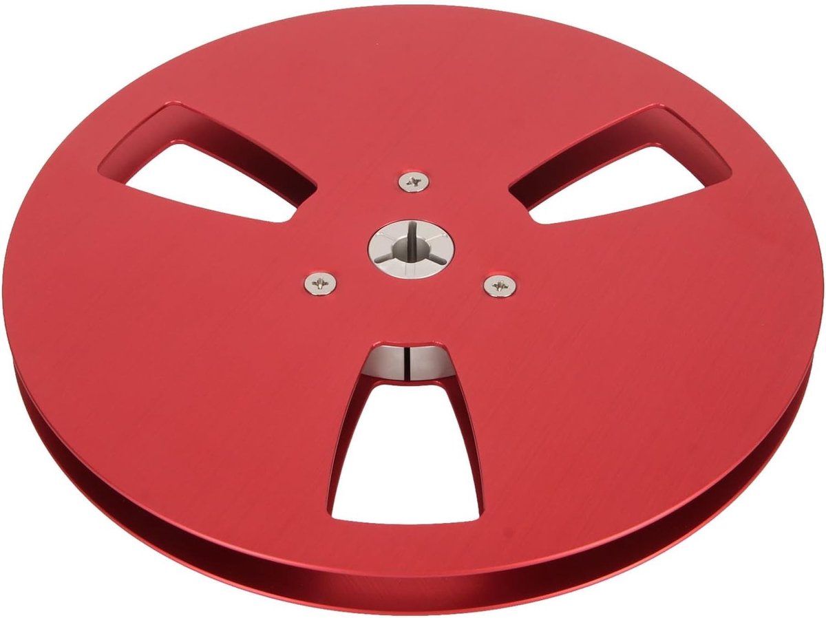 Lege 1/4 inch tape spoel van metaal met 3 windgaten voor opnameprojecten en geluidstechniek - Ideaal voor audio-opnames en vintage apparatuur