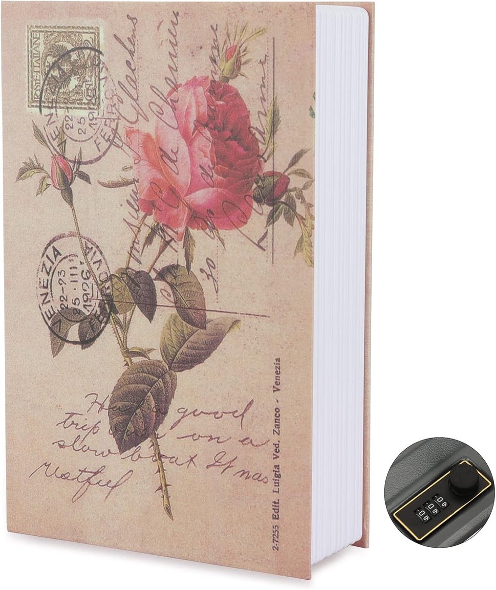 Veiligheidsbox met Combinatieslot, 24 x 15,5 x 5,5 cm, Ideaal voor Geld, Sieraden en Waardevolle Spullen, Perfect voor Thuis of op Kantoor