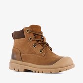Stap leren jongens veterboots cognac bruin - Maat 25 - Uitneembare zool