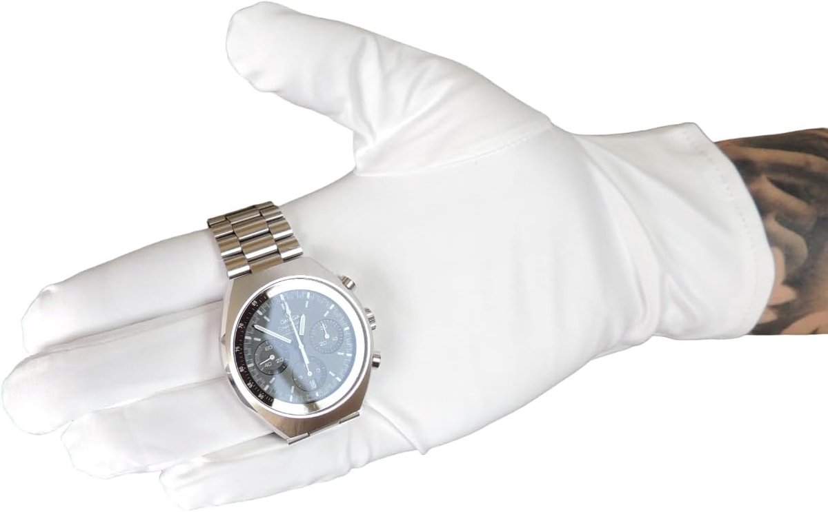 Handschoenen, microvezel, wit, voor horloges, sieraden, voor verzamelaars, professionals of hobbyisten