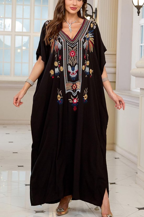 Lange kimono-jurk voor dames, grote maten, cardigan, strand, badpak, bedekkende gewaden — afbeelding 5