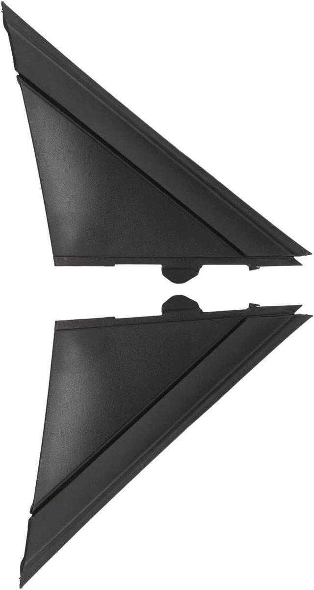 Zijspiegel Cover Set voor FIAT 500 2012-2017 - Links en Rechts, Zwart, Decoratie en Vervanging