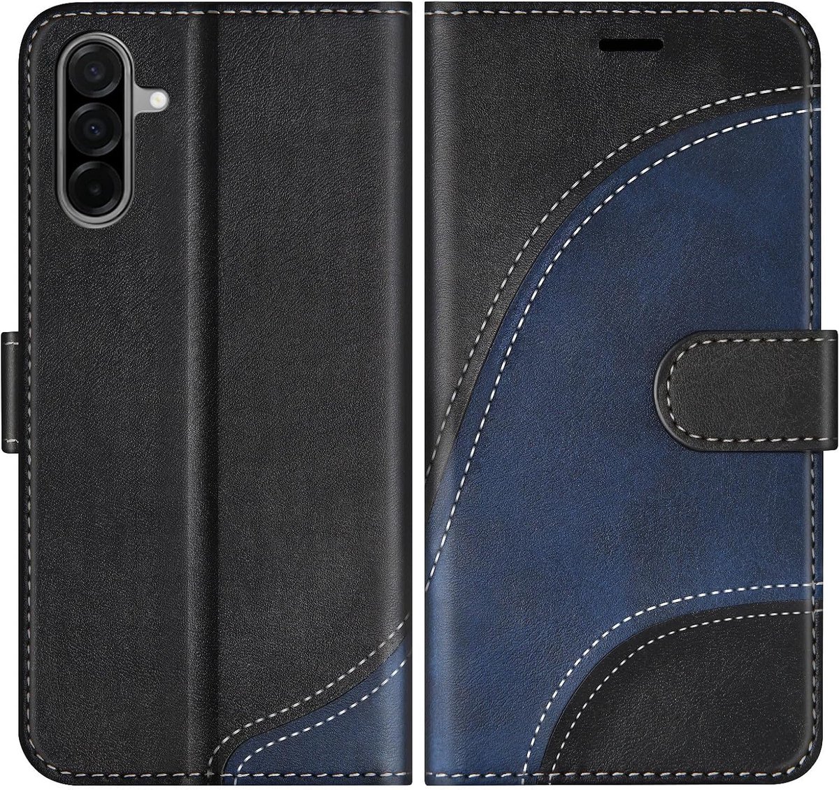 Hoesje voor Galaxy A26 5G, PU Lederen Bookcase Portemonnee Beschermhoes Telefoonhoesjes, Flip Case Beschermhoesje voor Galaxy A26 5G, Zwart