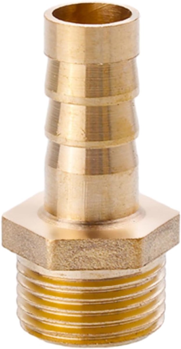 10 mm slangaansluiting van messing 3/8 inch