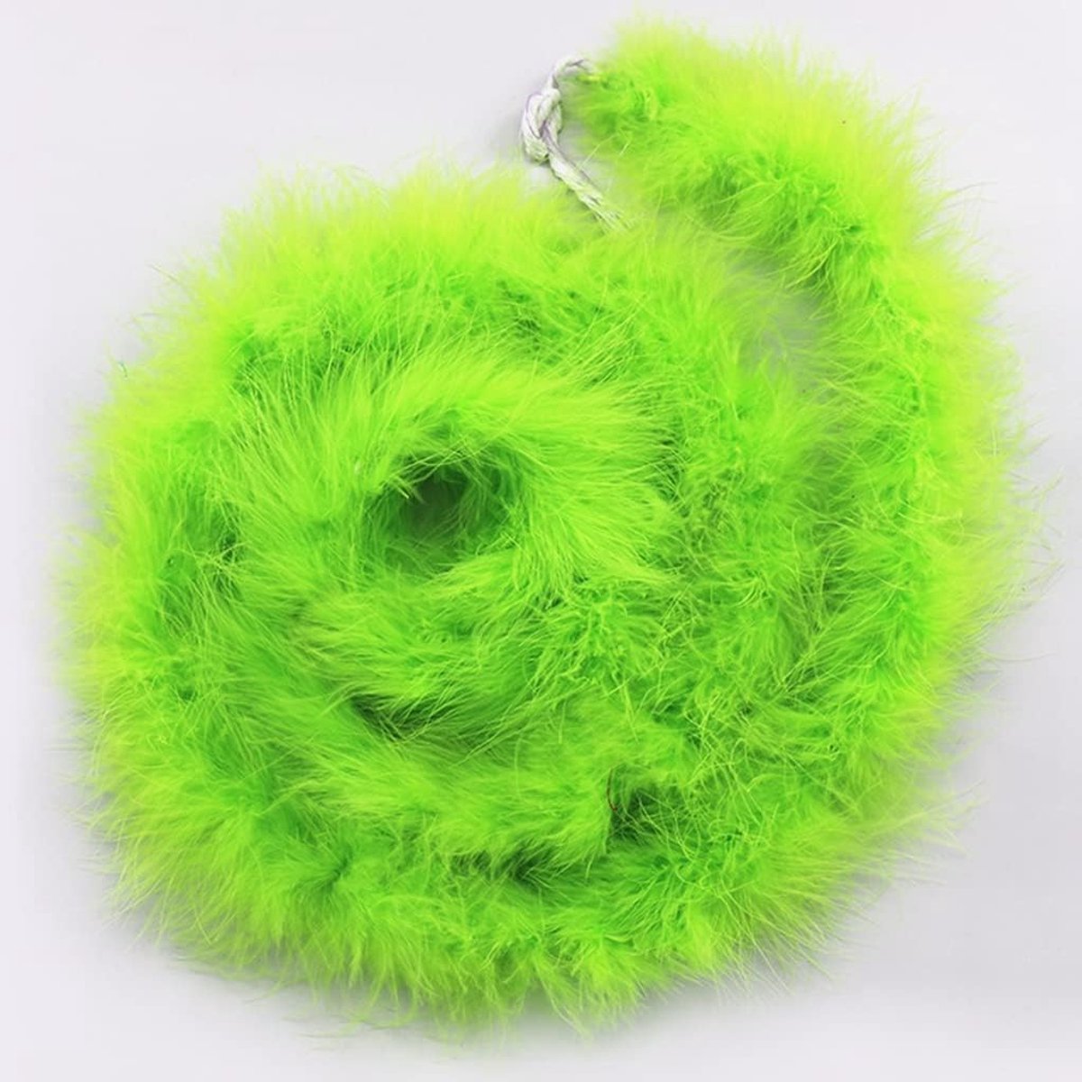 Verenboa, 200 cm, pluizige slinger, veerslinger voor naaien, kunsthandwerk, decoratie, handgemaakte feestslinger, decoratie, kostuumaccessoires, groen 1#