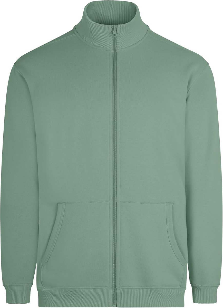SZ270U Cooper, uniseks sweatshirt met ritssluiting, saliegroen, maat XL, Salie, XL