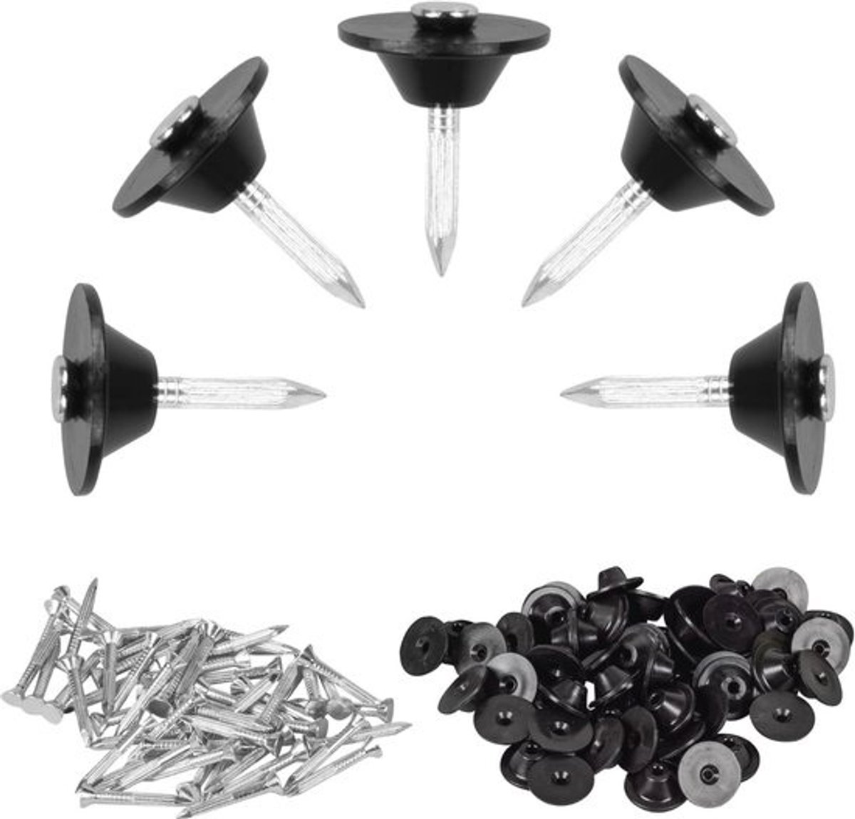 Afdichtnagels voor Noppenbaan - 100 Stuks 3.5 x 30 mm met Afdichtschijf 22 mm