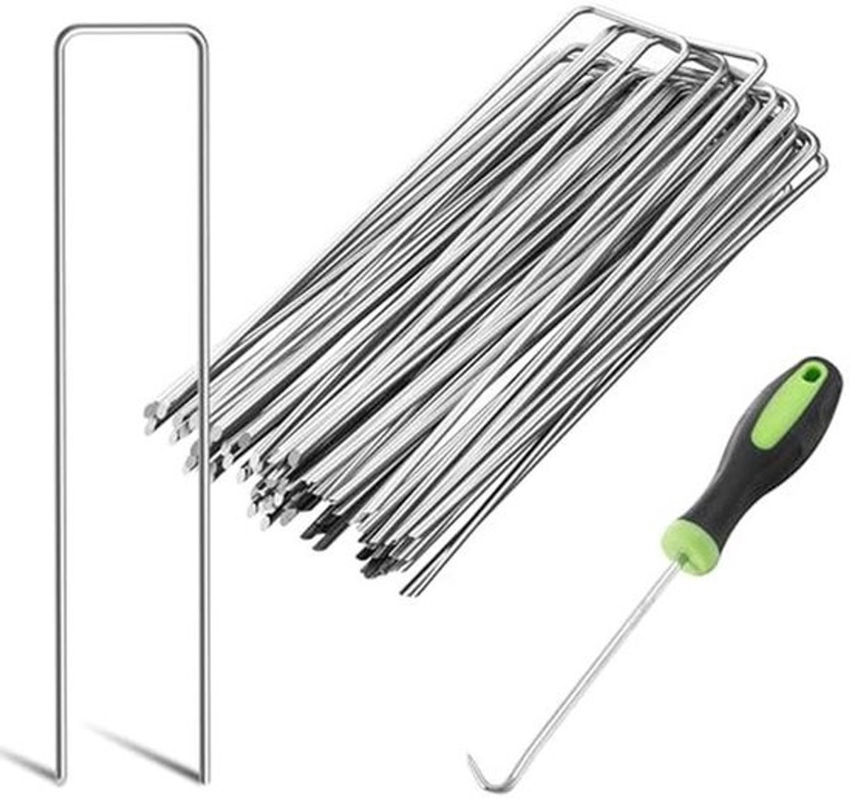 Zware Tuinnagels Ø 3 mm - Verzinkte Stalen Haringen voor Tuin en Buitenruimte (50 Stuks)