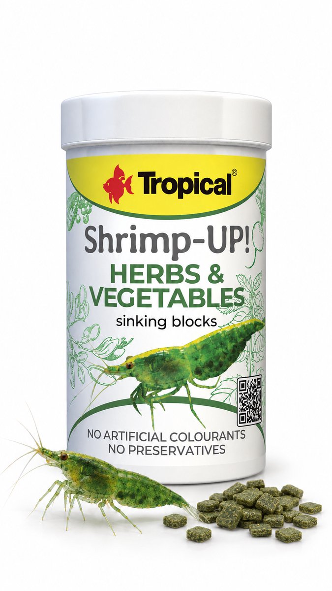 Tropical Shrimp-Up! Herbs & Vegetables - Garnalenvoer - Voer voor Garnalen - 100ml